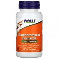 Saccharomyces Boulardii (сахаромицеты Буларди) 60 вег капсул (NOW)