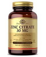 Zinc Citrate 30 mg Vegetable Caps 100 капс (Solgar)