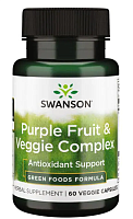 Purple Fruit & Veggie Complex (Фиолетовый фруктово-овощной комплекс) 400 мг 60 вег капсул (Swanson)