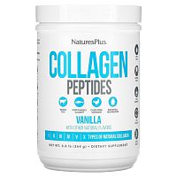 Collagen Peptides (Пептиды коллагена) 364 гр ваниль (NaturesPlus)