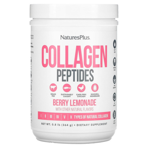 Collagen Peptides (Коллагеновые пептиды) 364 гр ягодный лимонад (NaturesPlus)