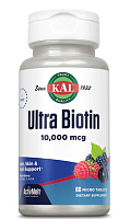 Ultra Biotin ActivMelt (Биотин) ягоды 10000 мкг 60 леденцов (KAL)