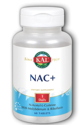 NAC+ (N-ацетил-L-цистеин) 600 мг 60 таблеток (KAL)