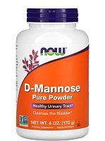 Certified Organic D-Mannose Pure Powder (сертифицированный органический порошок D-Mannose) 170 грамм (NOW)