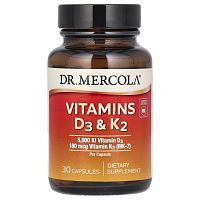 Vitamins D3 & K2 (Витамины D3 и K2) 30 капсул (Dr. Mercola)