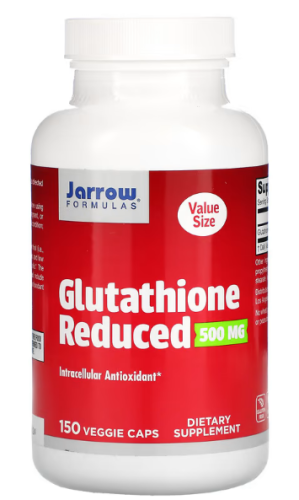 Glutathione Reduced (глутатион восстановленный) 500 мг 150 вегетарианских капсул (Jarrow Formulas)