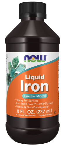 Iron Liquid (Жидкое железо) 237 мл (NOW)