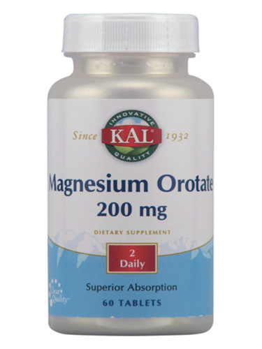 Magnesium Orotate (Магний Оротат) 200 мг 60 таблеток (KAL)