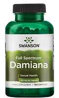 Full Spectrum Damiana (Дамиана полного спектра) 510 мг 100 капсул (Swanson)