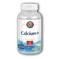 Calcium+ ActivGels 1000 мг 200 гелевых капсул (KAL)