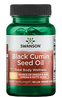 Black Cumin Seed Oil (Масло семян черного тмина) 500 мг 60 капсул с жидкостью (Swanson)
