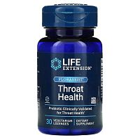 FLORASSIST Throat Health (Здоровье горла) 30 пастилок (Life Extension)