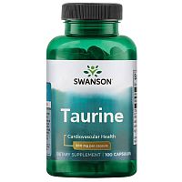 Taurine (Таурин) 500 мг 100 капсул (Swanson)