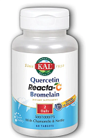 Quercetin Reacta-C Bromelain 60 таблеток (KAL)