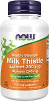Double Strength Silymarin Milk Thistle Extract (силимарин двойной концентрации) 300 мг 100 вег капсул (NOW)