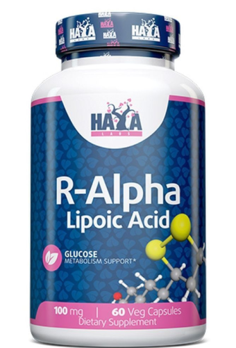 R-Alpha Lipoic Acid (R-Альфа липоевая кислота) 100 мг 60 капсул (Haya Labs)