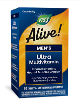 Alive! Men's Ultra Multivitamin (мультивитамины для мужчин) 60 таблеток (Nature's Way)