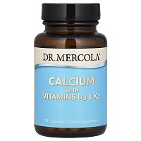 Calcium with Vitamins D3 & K2 (Кальций с витаминами D3 & K2) 30 капсул (Dr. Mercola)