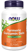 Turmeric Curcumin Gels 120 гелевых капсул (NOW)