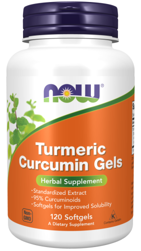 Turmeric Curcumin Gels 120 гелевых капсул (NOW)