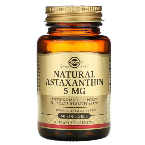 Natural Astaxanthin (Астаксантин) 5 мг 60 softgels