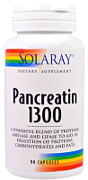 Pancreatin (Панкреатин) 1300 90 капсул (Solaray)