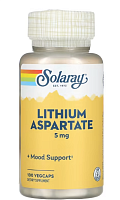 Lithium Aspartate (Аспартат лития) 5 мг 100 капсул (Solaray)