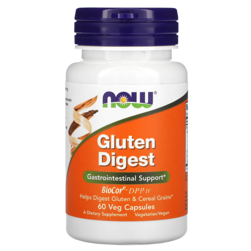 Gluten Digest (добавка для переваривания глютена) 60 капсул (NOW)