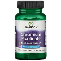 Chromium Picolinate (Пиколинат хрома) 200 мкг 100 капс (Swanson)