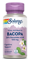 Bacopa Leaf Extract (Экстракт листьев бакопы) 100 мг 60 вег капсул (Solaray)