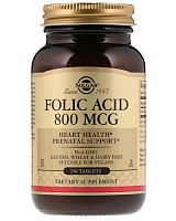 Folic Acid 800 мкг 250 табл (Solgar)