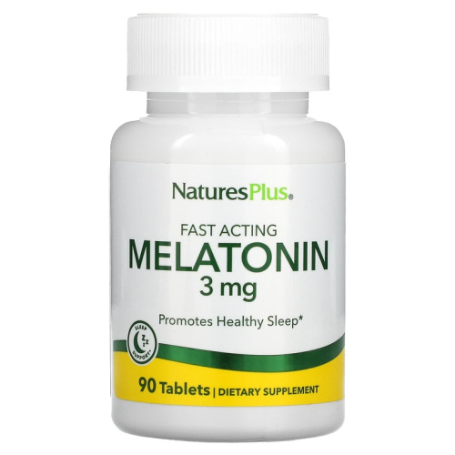 Melatonin (Мелатонин быстрого действия) 3 мг 90 таблеток (NaturesPlus)