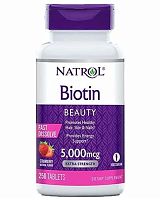 Biotin 5000 мкг 90 табл FD быстрорастворимые (Natrol)