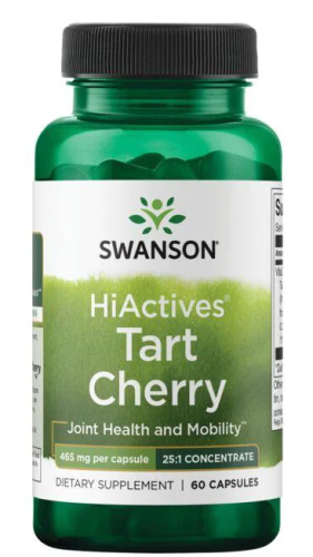 Hiactives Tart Cherry (Концентрат вишни) 465 мг 60 капсул (Swanson)