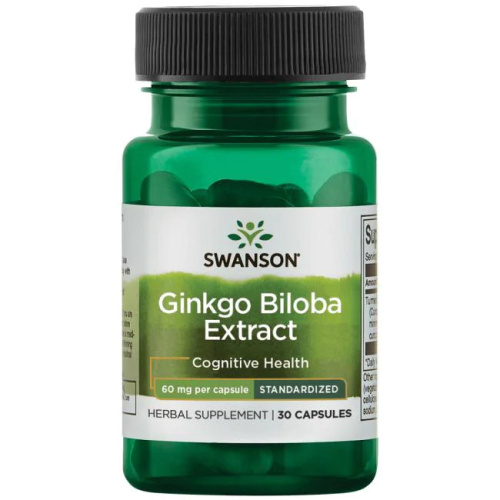 Ginkgo Biloba Extract (Экстракт гинкго билоба) 120 мг 100 вег капсул (Swanson)