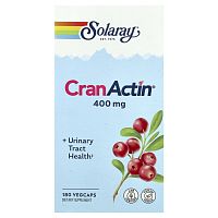 CranActin Urinary Tract Health (Здоровье мочевыводящих путей) 400 мг 180 вег. капсул (Solaray)