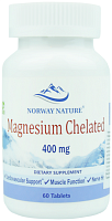 Magnesium Chelated 400 мг 60 таблеток (Norway Nature)