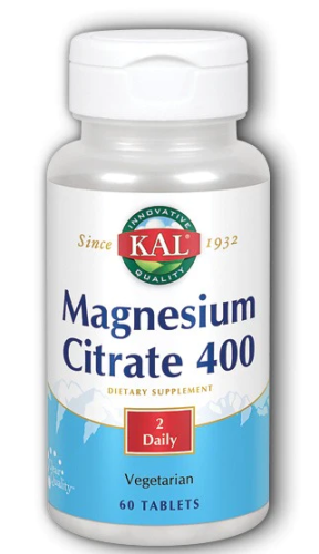 Magnesium Citrate (Цитрат магния) 400 мг 60 таблеток (KAL)