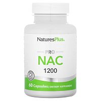 Pro NAC (N-ацетил-L-цистеин) 1200 мг 60 капсул (NaturesPlus)