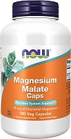 Magnesium Malate Caps (Капсулы малата магния) 180 вег капсул (NOW)