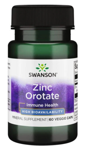 Zinc Orotate High Bioavailability (Оротат цинка высокая биодоступность) 10 мг 60 капсул (Swanson)