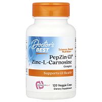 PepZin GI (комплекс цинк-L-карнозина) 120 капсул (Doctor's Best)