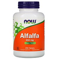 Alfalfa (Люцерна) 650 мг 250 таблеток (NOW)