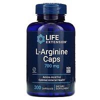 L-Arginine Caps (L-аргинин) 700 мг 200 капсул (Life Extension)