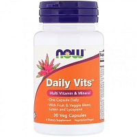 Daily Vits (мультивитамины и микроэлементы) 30 вег капсул (NOW)