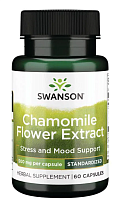 Chamomile Flower Extract (Экстракт цветков ромашки - Стандартизированный апигенин) 500 мг 60 капсул (Swanson)