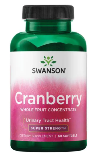 Cranberry Whole Fruit Concentrate (Концентрат цельных фруктов с клюквой) 420 мг 60 гелевых капсул (Swanson) СРОК ГОДНОСТИ ДО 03/24 !!!