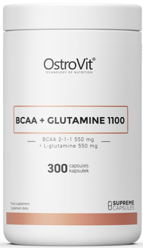 BCAA + Glutamine 1100 300 капсул (OstroVit)