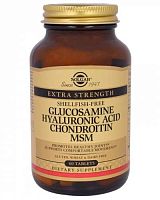Glucosamine Hyaluronic Acid Chondroitin MSM 60 табл (Solgar)