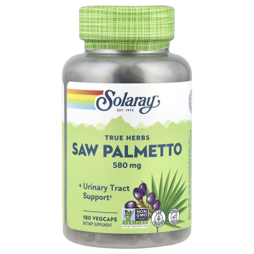 Saw Palmetto 580 мг (Пальма сереноа) 180 капсул (Solaray)